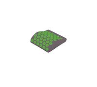 Acupresión y termoterapia, alfombra de campos de flores, alfombra acupresión, alfombra de flores para la espalda, cabeza de acupresión verde, magnetoterapia