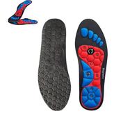 Acupressure Insoles Soft Breathable Orthotic Arch Support Insoles Foot Acupressure Insoles, Orthopedic Massage Insoles for Women and Men (RED, S)