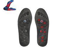 Acupressure Insoles Soft Breathable Orthotic Arch Support Insoles Foot Acupressure Insoles, Orthopedic Massage Insoles for Women and Men (BLACK, S)