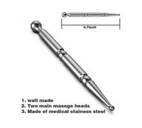 Acupuncture Pen, Facial Reflexology Tools Stainless Steel, Trigger Point Massager Tool, Deep Tissue Massage Tool