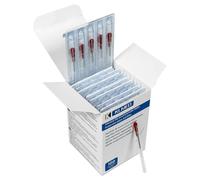 Acupuntura y Punción Seca | 0,25 x 25 mm | Acero Inoxidable con Tubo Guía | Máxima Precisión y Seguridad (100 unidades)