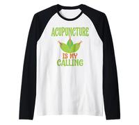 Acupunturista Regalo Acupuntura Mi Llamado Acupuntura Camiseta Manga Raglan
