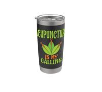 Acupunturista Regalo Acupuntura Mi Llamado Acupuntura Vaso térmico de acero inoxidable de doble pared