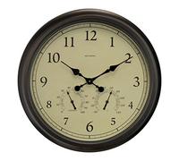 AcuRite 01061 24-Inch Patina Indoor/Outdoor Wall Clock with Thermometer and Hygrometer