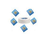 AcuRite Sujok Byol - Imán de acupresión medio amarillo y blanco, paquete de 50 con cinta adhesiva de media pulgada