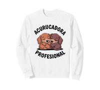 ACURUCADORA Profesional Perritos Acurrucados Amor Sudadera