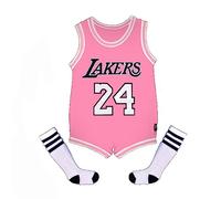 Acuryx Peleles Baloncesto Fútbol para Bebés Niño Niña con Calcetines Romper Mono sin Mangas Recién Nacido Mamelucos Jersey para Bebés Ropa de Una Pieza de Algodón 10-14 meses