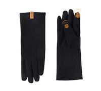 ACUSHLA Forro de guantes de lana merino 100 %, ligero para pantalla táctil, para hombres y mujeres, invierno, correr, senderismo, ciclismo, pesca, 290 g/m², negro, L