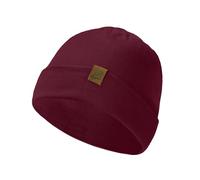 ACUSHLA Gorro de lana merino 100 % para hombre y mujer, gorro de invierno de punto, Rojo vino, One Size