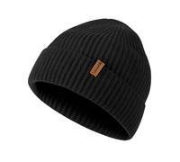 ACUSHLA Gorro de lana merino 100 % para hombre y mujer, gorro de invierno de punto, unisex, para clima frío, Negro, Medium / Large