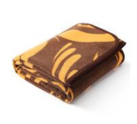 ACUSHLA Manta de lana merina 58% Kuscheldecke, manta grande super suave para sofá, manta para el hogar, manta de cama, manta tejida cálida para invierno (160x200 cm | Marrón bosque)