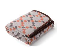 ACUSHLA Manta de lana merina 58%, manta super suave y grande para sofá, manta para el hogar, manta de sofá, manta para cama, manta tejida a ganchillo para invierno cálida (160x200 cm | Módulo gris