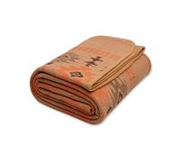 ACUSHLA Manta de Lana Merina para Campamento, cálida, Gruesa, Lavable, Grande, Ideal para Acampar al Aire Libre, Todas Las Estaciones, Adecuada para Myers, Color marrón Claro, tamaño Individual (87 x