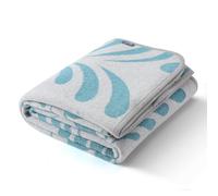 ACUSHLA Manta de lana Merino - Manta grande, suave, cálida y lavable para cama, sofá, coche, picnic, viajes, todas las estaciones - (160 x 200 cm, azul selva tropical)