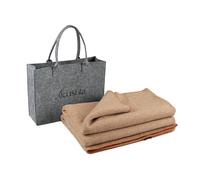 ACUSHLA Manta de Lana Merino para Sofá Cama, Colcha Grande Versátil, Clima Frío, Extragrande 160 x 200 cm, Caqui