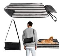 ACUSHLA Manta para mascotas, 100 x 70 cm, impermeable, para exteriores, color negro y blanco