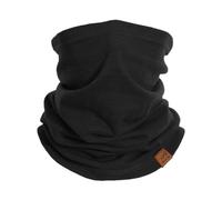 ACUSHLA Polaina de cuello 100 % lana merina, para hombre y mujer, para invierno, esquí, bufanda, Negro 210, 9.4''X19.7''