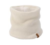 ACUSHLA Polaina de lana merina para hombre y mujer - Bufanda de cuello cálida y pesada forrada de forro polar, pasamontañas para esquí, Blanco cremoso., Talla única