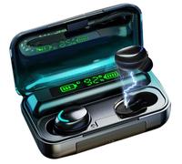 Acuvar Auriculares Bluetooth totalmente inalámbricos 5.0 recargables IPX7 impermeables con micrófono, más de 100 horas de reproducción, potentes graves estéreo envolvente y cancelación pasiva de ruido