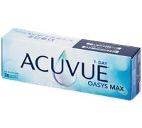 Acuvue Oasys Max 1-Day Lentes diarias con tecnología TearStable y filtro de luz OptiBlue, +5.50 dpt, diámetro 14.3 mm, 30 unidades, adición, curva base 8.5 mm