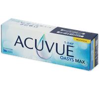 Acuvue Oasys Max 1-Day MULTIFOCAL Lentes diarias con Tecnología TearStable, filtro de luz OptiBlue y diseño Pupil Optimized, +3.50 dpt, diámetro 14.3 mm, 30 unidades, +2.00 adición, curva base 8.4 mm