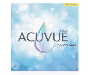 Acuvue Oasys Max 1-Day MULTIFOCAL Lentes diarias con Tecnología TearStable, filtro de luz OptiBlue y diseño Pupil Optimized, -4.75 dpt, diámetro 14.3 mm, 90 unidades, +0.75 adición, curva base 8.4 mm