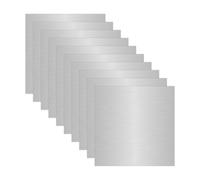 Acuxiaza Chapa de aluminio de 100 x 100 mm, con lámina protectora, chapa de aluminio de 0,8 mm de grosor, chapa de aluminio para modelismo, construcción de ferias y manualidades