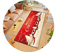 ACUY Alfombra de Navidad 60x120cm Alfombra Vinilo Cocina Antihongos e Ignífuga para Pasillo Cocina Sala de Estar Dormitorio