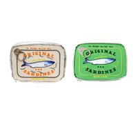 ACUYE Bolsa de maquillaje Coquette para mujer, estuche de maquillaje de sardinas, bolsa de aseo estética, bolsa de cosméticos de viaje, bolsa de almacenamiento de maquillaje, 02-Estilo B 2PCS, 15.5cm,
