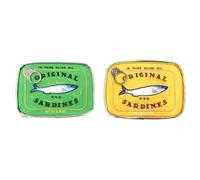 ACUYE Bolsa de maquillaje Coquette para mujer, estuche de maquillaje de sardinas, bolsa de aseo estética, bolsa de cosméticos de viaje, bolsa de almacenamiento de maquillaje, 02-Estilo G 2PCS, 15.5cm,