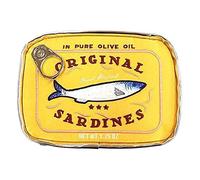 ACUYE Bolsa de maquillaje Coquette para mujer, estuche de maquillaje de sardinas, bolsa de aseo estética, bolsa de cosméticos de viaje, bolsa de almacenamiento de maquillaje, 01-amarillo 1PCS, 15.5cm,