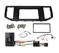 ACV Juego de instalación con adaptador de volante para radio de coche doble DIN en VW Crafter, Man TGE - Adaptador de información