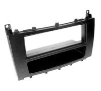 Adaptador frontal 1-DIN con bolsillo vacío compatible con Mercedes Clase C (203
