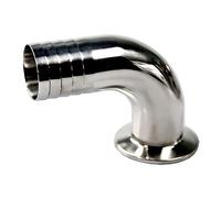 ACVACV 1 Unids Brida 50.5-64mm Manguera De La Manguera 1.5 "-4" Tri Pinza 90 Gróbulos Codos, Sus304 Ajuste Sanitario Inoxidable 19/12/32/38/45/51(32mm-K50.5mm)