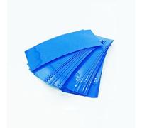 ACVACV 100Pcs 18650 Heat Shrink Tube, Wrap Sleeve PVC Shrinkable Film Pipe Sleeves Wrap Cover(Blue)