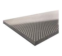 ACVACV 400x500 mm 3K Hoja de Placa Fibra Carbono Pura Panel Tablero Tejido Sarga Liso Alta Resistencia, for Fibras Aviones Modelo aviación 1 Pieza(1.5mm Twill Glossy)