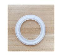 ACVACV Arandela de Anillo de Junta de Tira de Sellado de Silicona con virola de Triple Abrazadera Sanitaria, for Almacenamiento de refrigerador y congelador(10 Pcs,OD32mm-50.5mm)