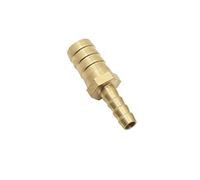 ACVACV Brass 2 Way Reduce La Manguera Recta Barb Barbed Tubería De Púas Reductor Acoplador De Cobre Conector Adaptador, For Agua De Gas De Combustible.(10mm-16mm Barb)