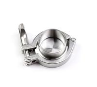 ACVACV Juego De Juntas De La Tubería De Tubería Sanitaria De Acero Inoxidable 304 Tri SS304 Tri Abrazadera Sanitaria Ferrula + Tapa De Extremo + Pinza Tri + Junta De Silicona(57mm x Ferrule 77.5)