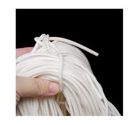 ACVACV Tira de Sellado de cordón de Espuma de Goma de Silicona, Varilla Blanca, Buen Material de Sellado, for Puertas y Ventanas, Bricolaje, 10 Metros, 1 Uds.(1mm)