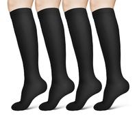 ACWOO 2 Pares Calcetines de Compresion para Hombres y Mujeres, 15-20 mmHg Calcetines de Compresión, Medias de Compresion para Correr, Running Deporte, Volar, Viajes, Varicosas, Enfermeras (S/M)