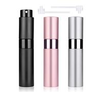 ACWOO Atomizador Perfume Recargable, 3pcs Portátil Mini Botella de Perfume Vacía Recargable, 10ml Mini Botellas de Spray, Botella Vacío Pulverizador para Viajes, Vacacione