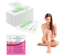 ACWOO Bandas de Cera Fría Depilatoria, 45 Tiras de Cera con 2 Toallitas, Tiras de Depilación, para Depilación de Facial, Piernas y Cuerpo