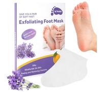 ACWOO Mascarilla Exfoliante para Pies, 4 Pares Mascarilla Pies Exfoliante, Calcetines Exfoliantes de Pies, Exfoliantes Calcetines, Foot Mask Eliminar Córnea y Piel Muerta, Para Callos y Piel Seca