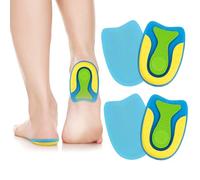 ACWOO Talonera De Silicona, 2 Pares Gel Ortopédico Para El Talón, Taloneras Fascitis Plantar, Taloneras Gel, Copas Para Talones, Para Aliviar El Espolón Calcáneo, Fascitis Plantar Y Tendinitis (L)