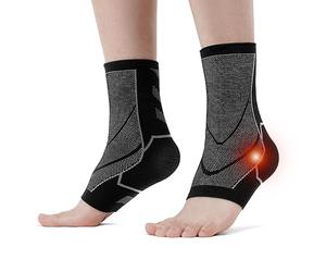 ACWOO Tobillera para Esguince, 2pcs Tobilleras de Compresión, Soporte Tobillo Elástico Transpirable, Calcetines de Compresión para Fascitis Plantar, Recuperación de Lesiones, Artritis, Tendinitis (XL)