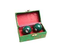 Acxico 2 bolas chinas para ejercicios de salud y estrés, terapia de relajación YIN YANG