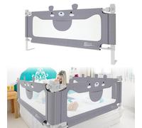 ACXIN Barrera de protección para cama infantil, 200 cm, protección anticaídas, altura regulable, para bebés y niños (oso pequeño, 1 pieza)