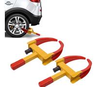 ACXIN Inmovilizador de cepo de rueda para remolque, antirrobo, con revestimiento de PVC, no raya ni daña la llanta, adecuado para anchos de neumáticos de 19 cm a 30 cm, 2 unidades