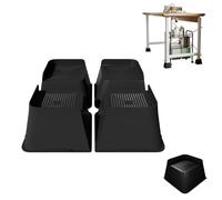 ACXIN Juego de 4 elevadores de muebles en forma de L, elevador de mesa, elevador de cama, elevador de muebles y extensión de patas de mesa, patas de cama robustas y elevador de sillas de polipropileno